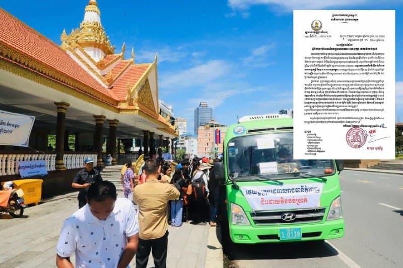 柬家事|亡人节往返金边西港,省政府开通5天免费中巴