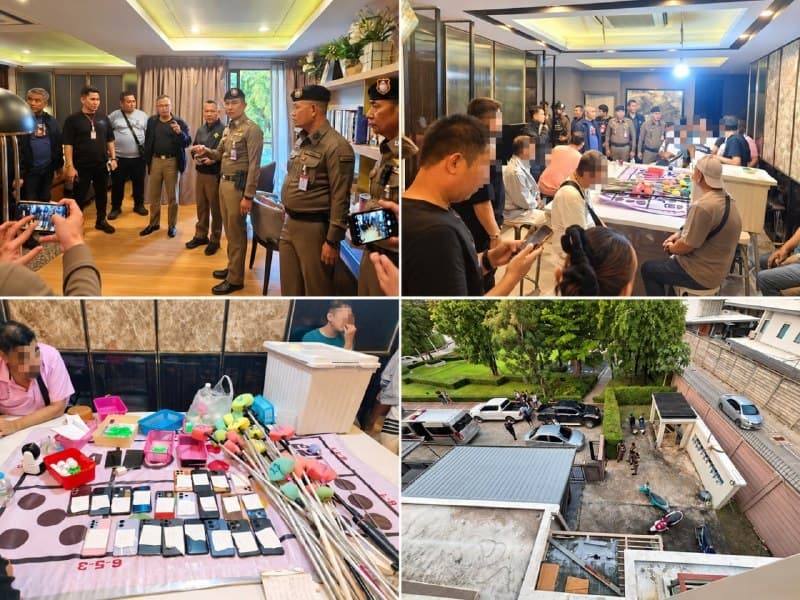 泰家事|豪宅变地下赌场,曼谷警方突袭抓了30人
