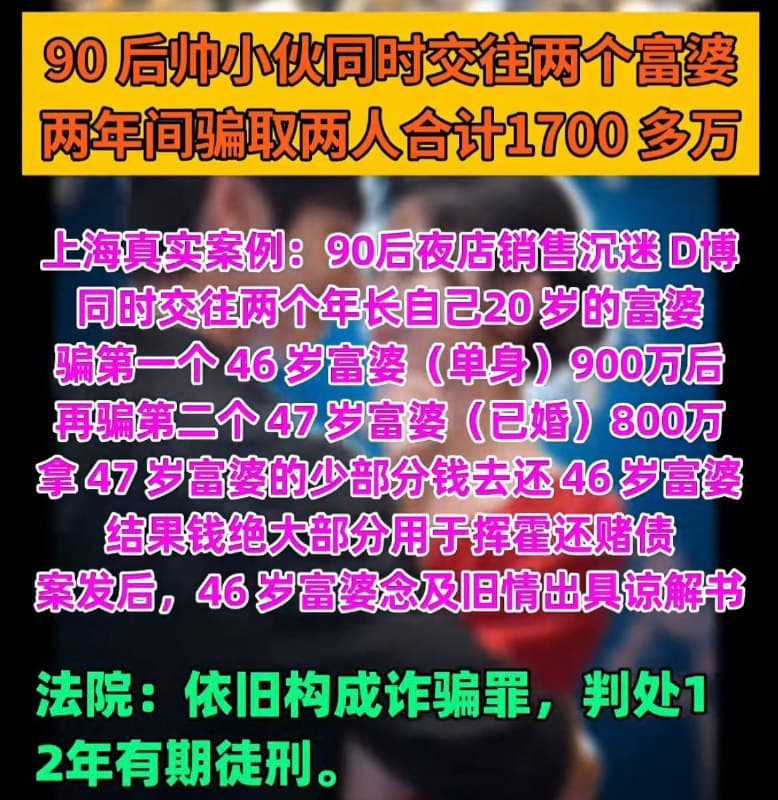 China Affairs|Shanghai Nightclub Worker Scams Two Wealthy Women Out of 17M Yuan to Pay Gambling Debts, Gets 12 Years