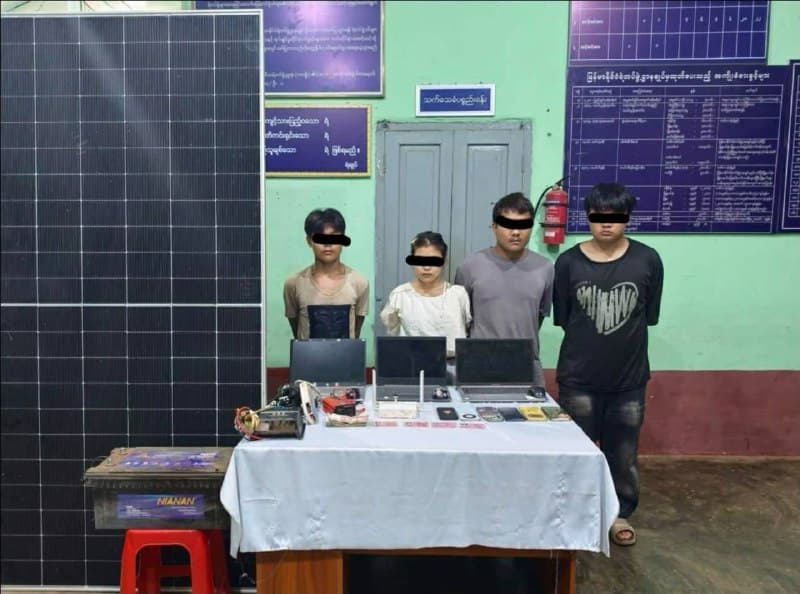 缅家事|腊戌民宅查获电诈赌博窝点,4人落网缴获电脑手机