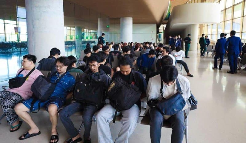 Cambodia Affairs|Mass Deportation via Techo Airport: 180 Indonesian Telecom Fraud Suspects Expelled