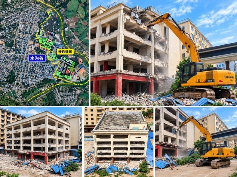 缅家事|水沟谷第二阶段拆楼:63栋涉诈建筑已拆6栋,还剩57栋
