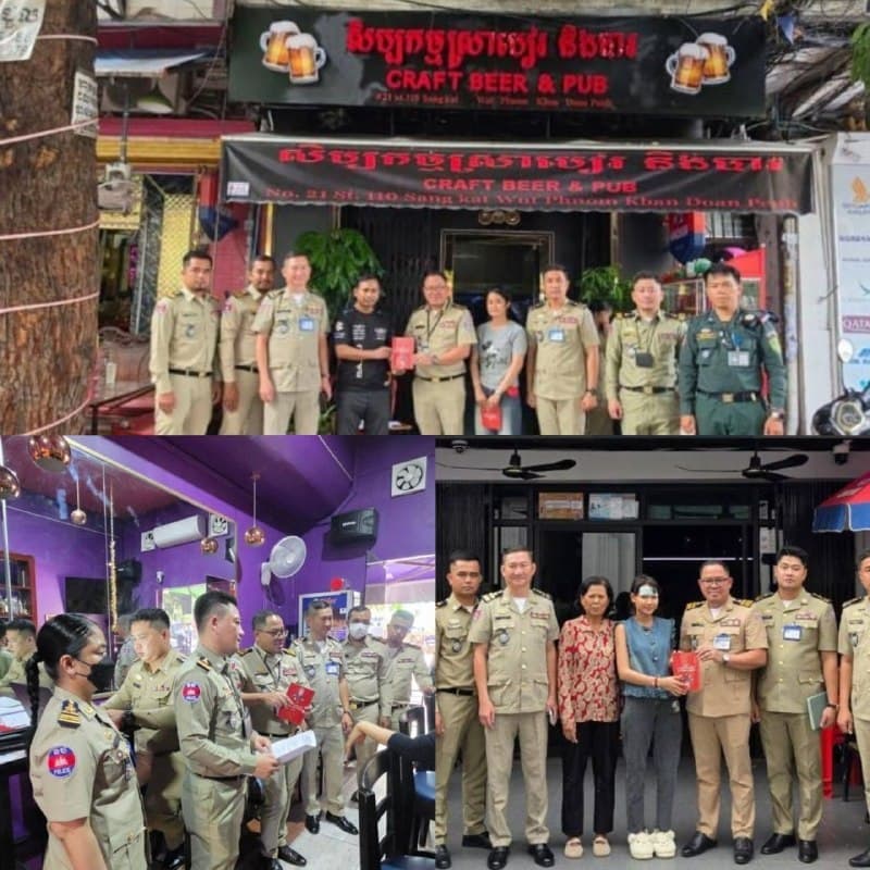 Phnom Penh Affairs|Police Inspect 15 Entertainment Venues to Prevent Forced Prostitution