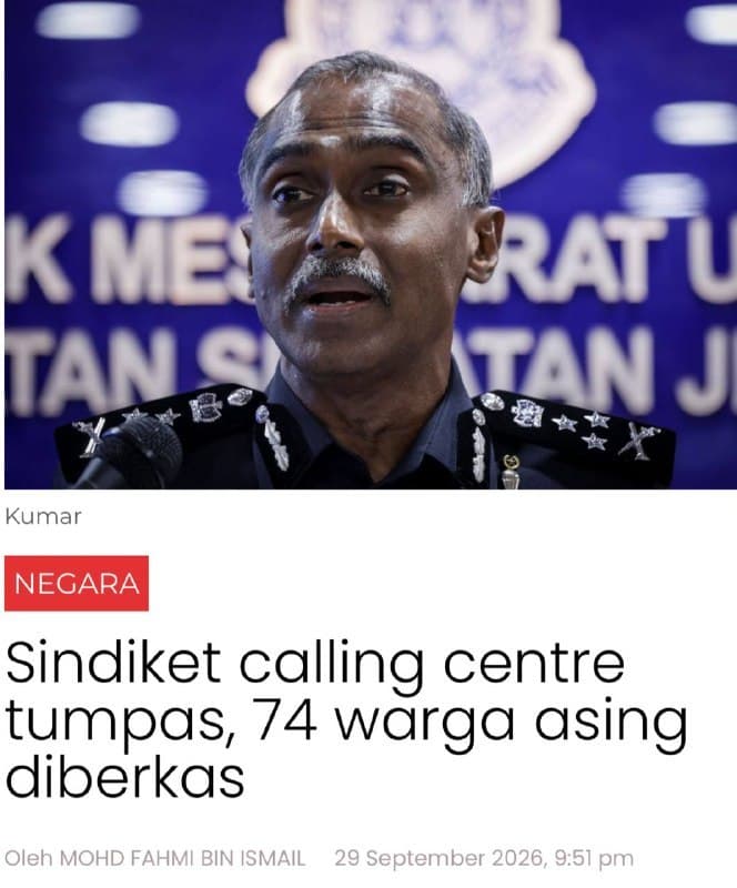 Vietnam Affairs|Malaysian Police Raid 8 Call Center Dens, Arrest 74 Foreigners Including 12 Vietnamese