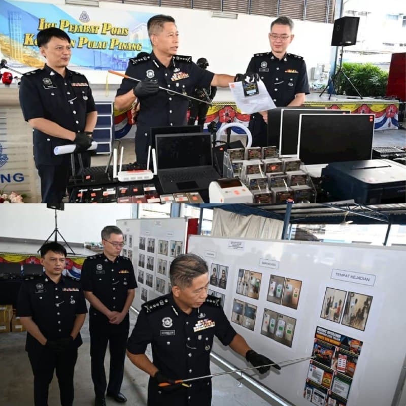 Cambodia Affairs|10 Cambodians and 19 Chinese Arrested in Penang Over Online Scratch-Card Scam