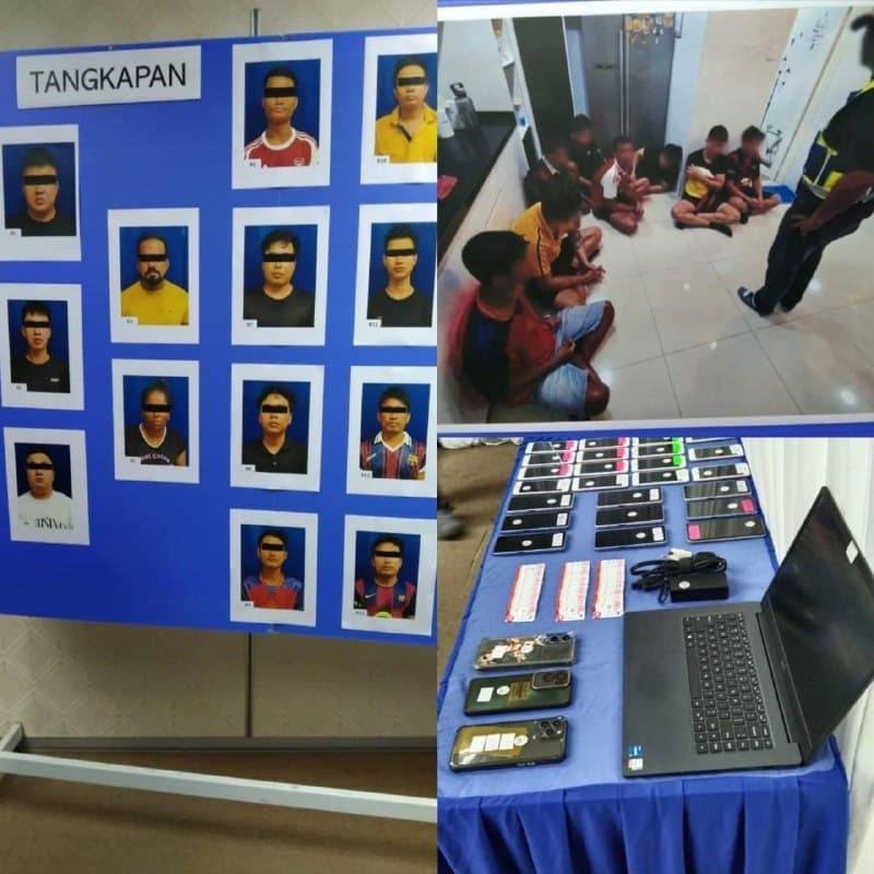Myanmar Affairs|Malaysian Police Bust Cross-Border Gambling Launderers, 13 Arrested Including 8 Myanmar Nationals
