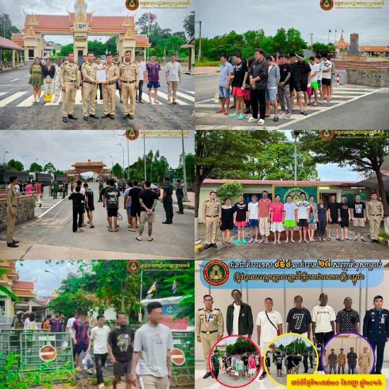 Cambodia Affairs|Cambodia Deports 494 Foreign Nationals from 28 Countries in 10 Days