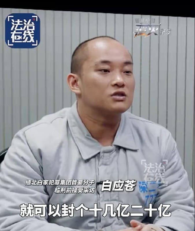 缅家事|白应苍临刑前交代:随便一个资金盘就十几二十亿