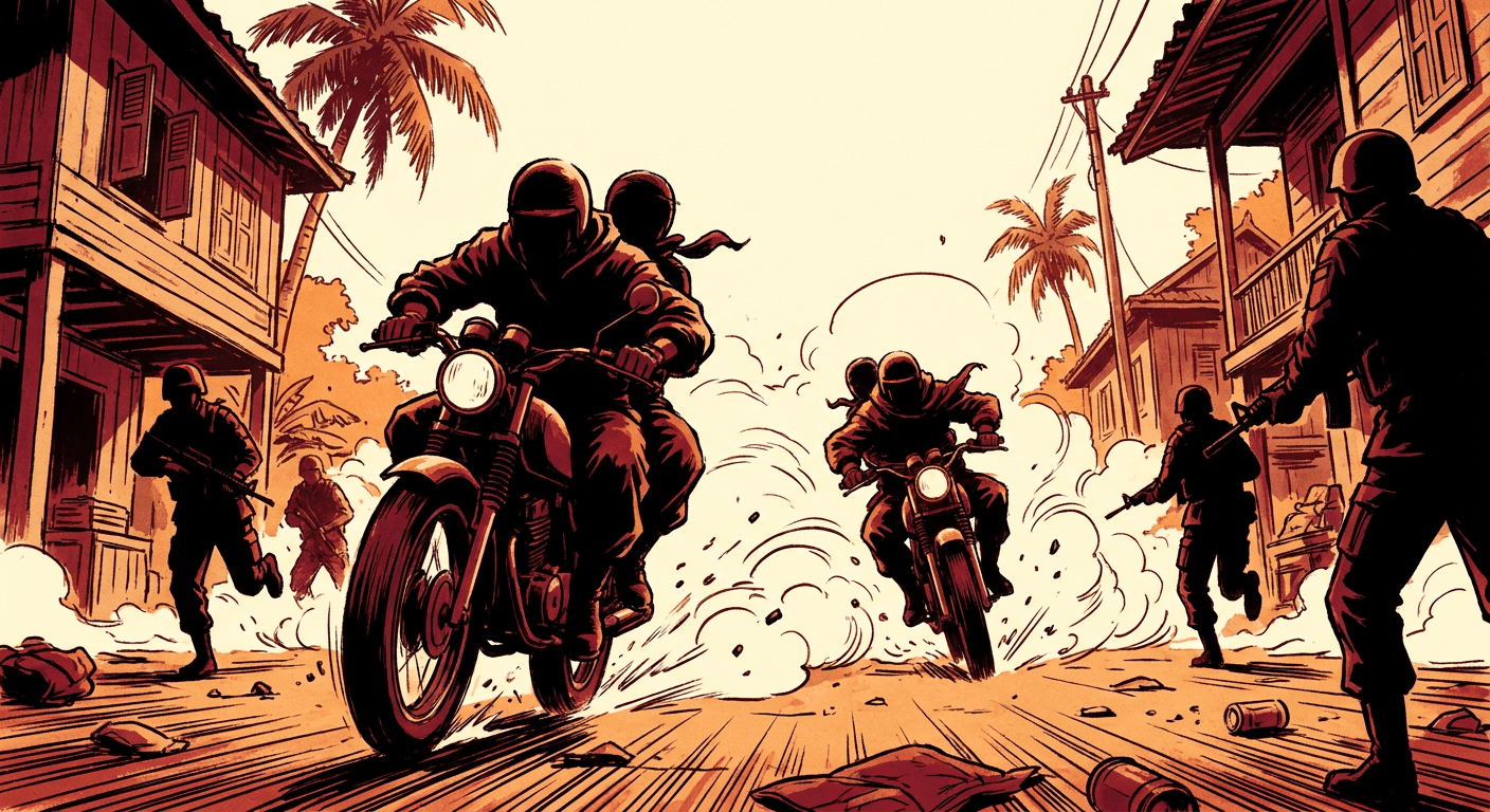 Story-panel art for Koh Kong