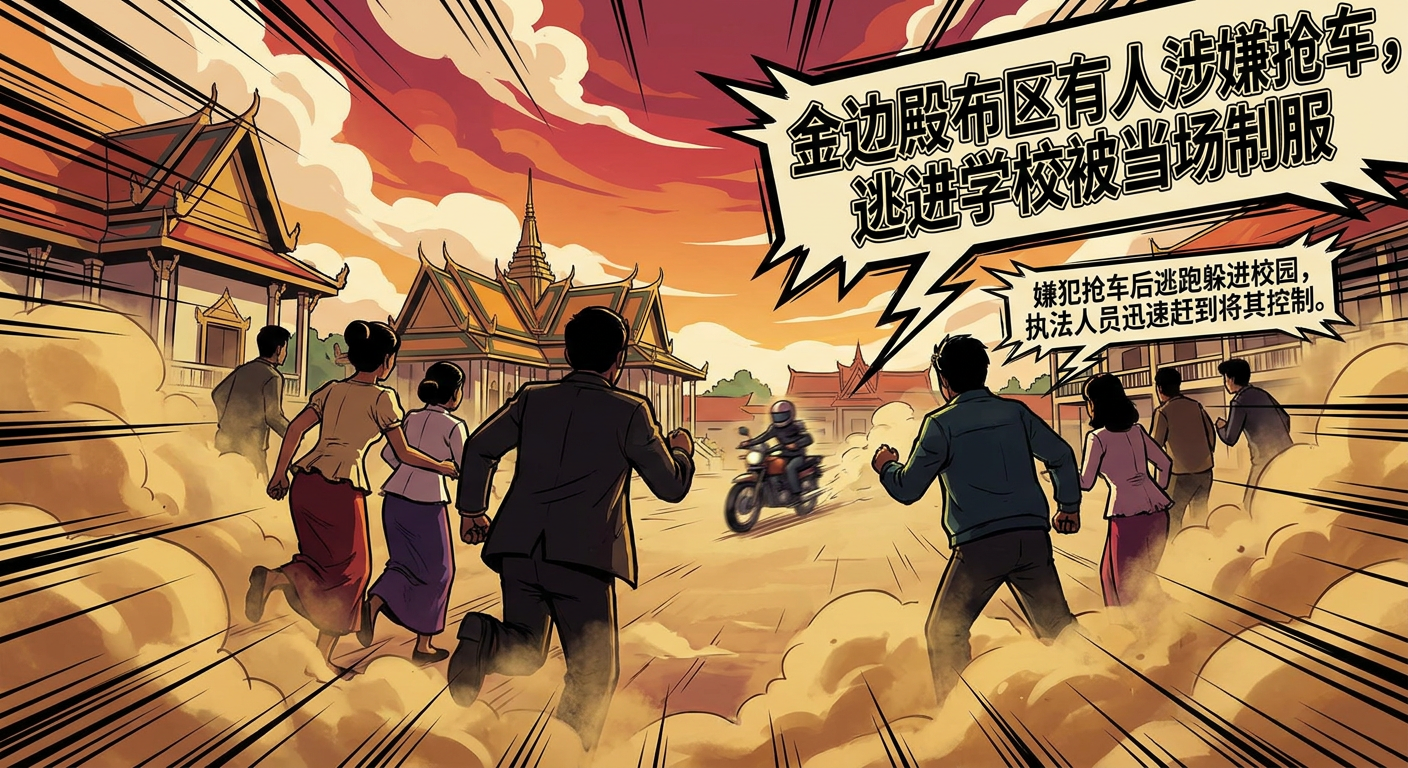 Story-panel art for Phnom Penh