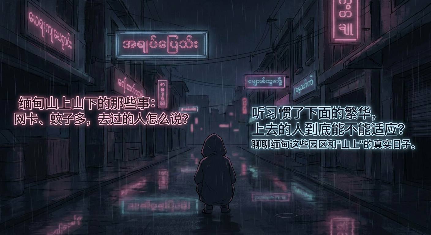 Bleak contrast art for Myanmar